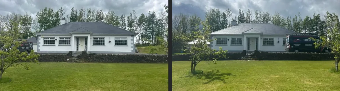 Before & after — roof reseal